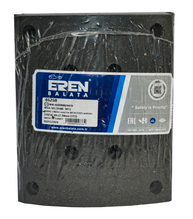 Накладки тормозные MAN/MB 2/3-SERIE   410*220 EREN 46268
